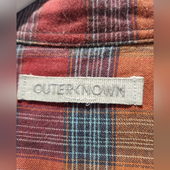 Outerknown Highline Shirt - Grenadine Encinitas Plaid - Picture 2 of 4